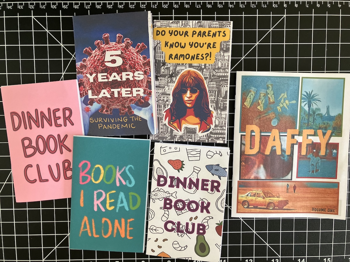 assortment of zine covers